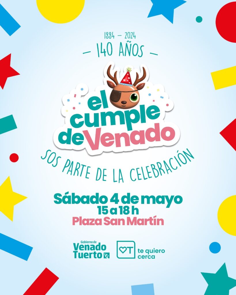 Las infancias serán parte de la celebración por el cumple de Venado
