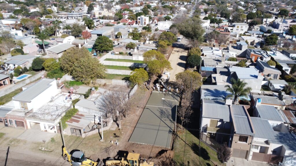 Sigue creciendo la red vial pavimentada en el barrio Norte