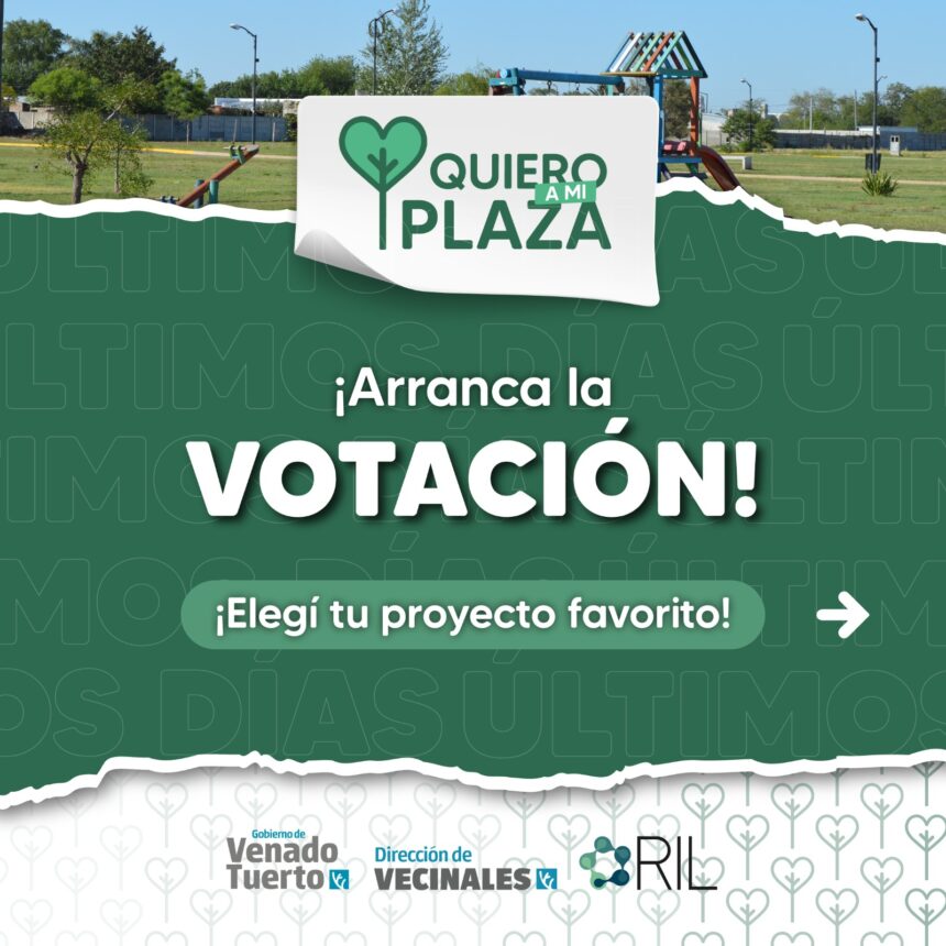 “Quiero a mi Plaza” 2024: Preseleccionaron 21 proyectos y se abrió el plazo de votación ciudadana “Quiero a mi Plaza” 2024: Preseleccionaron 21 proyectos y se abrió el plazo de votación ciudadana
