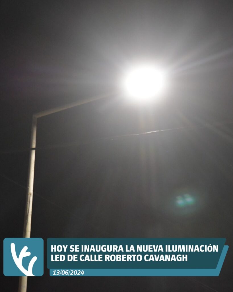 Hoy se inaugura la nueva iluminación LED de calle Roberto Cavanagh