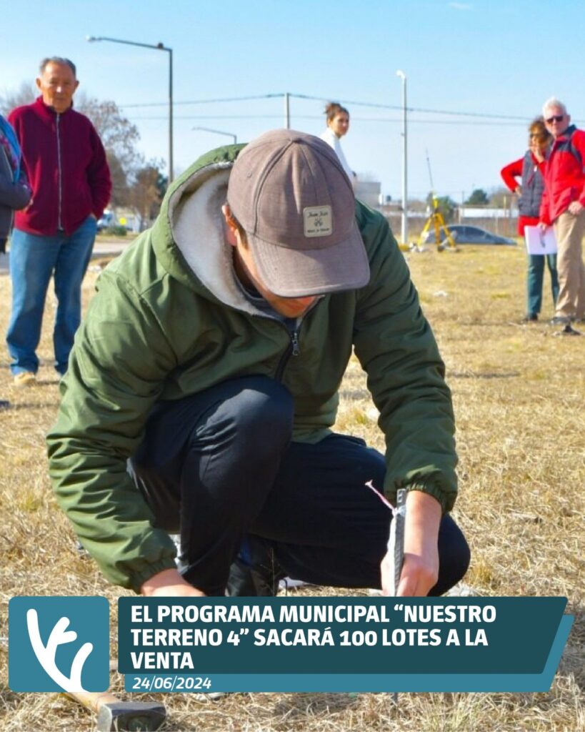 Solución de hábitat para familias venadenses: el programa municipal “Nuestro Terreno 4” sacará 100 lotes a la venta