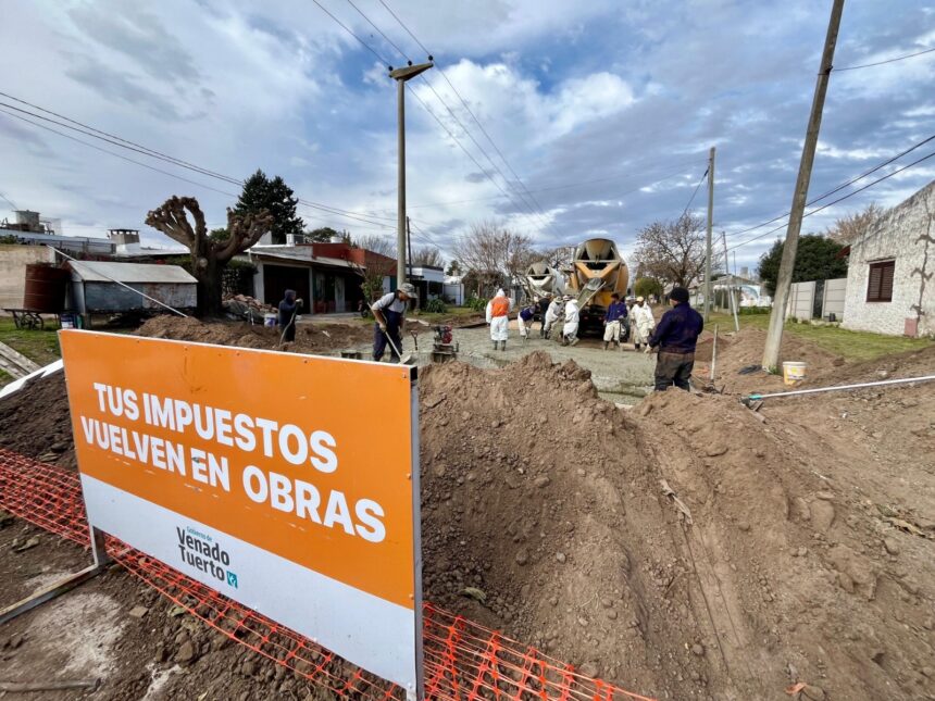 Obra Pública inédita: la gestión Chiarella superó las 200 cuadras pavimentadas en Tenado Tuerto