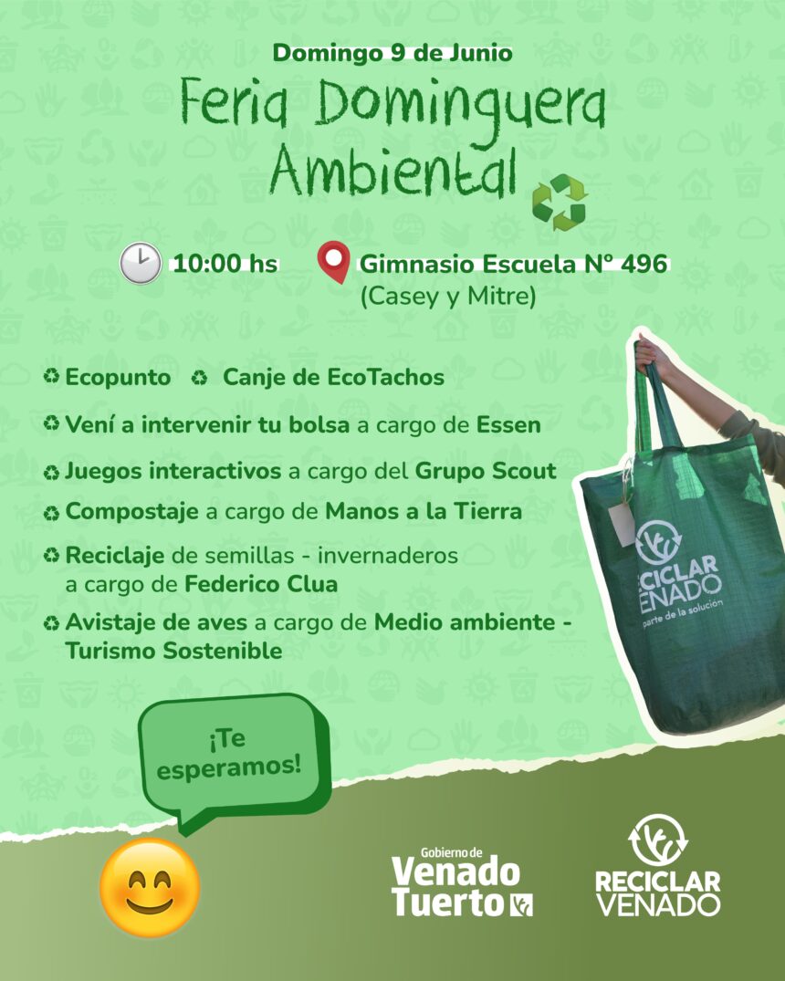 La Feria Dominguera tendrá una edición ambiental por el 5J La Feria Dominguera tendrá una edición ambiental por el 5J