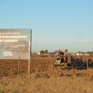 Comenzaron los trabajos de disqueo en la futura Playa de Camiones