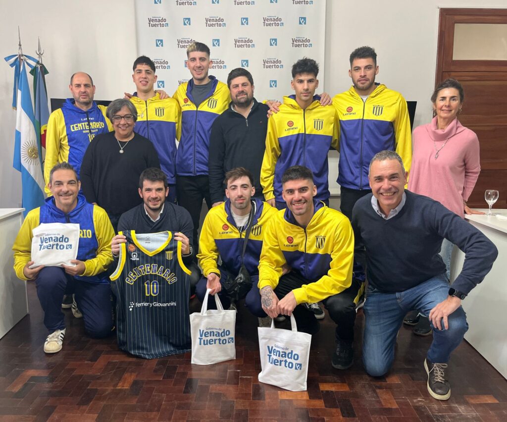 El Intendente recibió al plantel de Centenario, flamante Campeón de la Venadense de Básquet