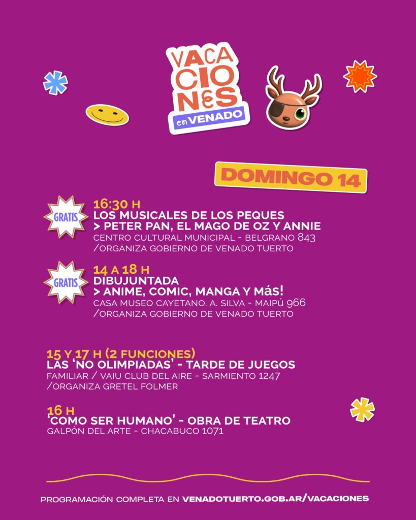 Las Vacaciones de Invierno y una grilla variada para este domingo