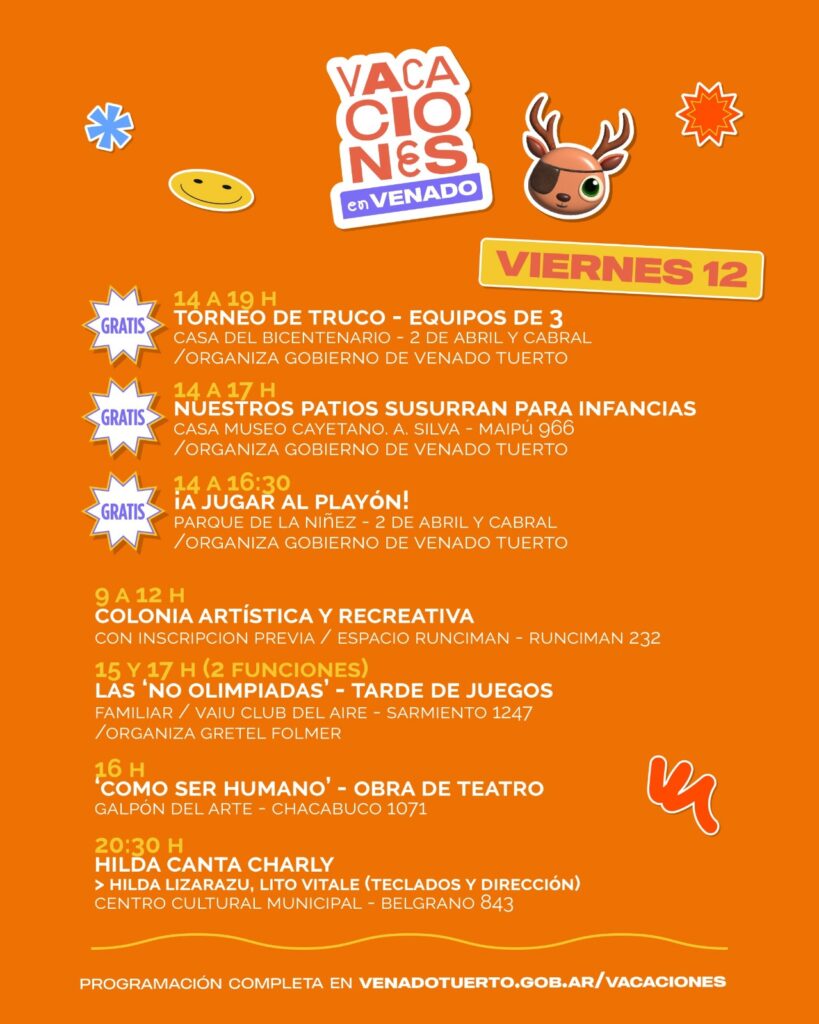 Un viernes para disfrutar de las vacaciones de invierno en familia