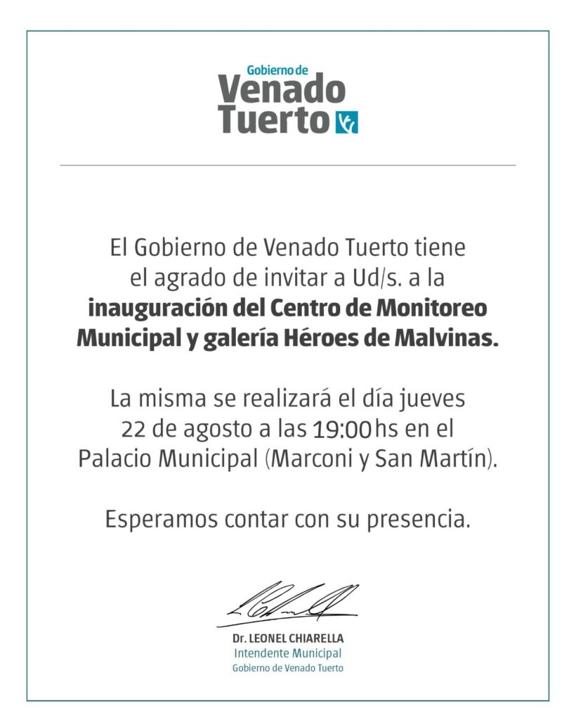 Inauguran ampliación del Centro de Monitoreo Municipal y Galería “Héroes de Malvinas”