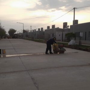 Los equipos municipales avanzan con distintos trabajos de hormigonado