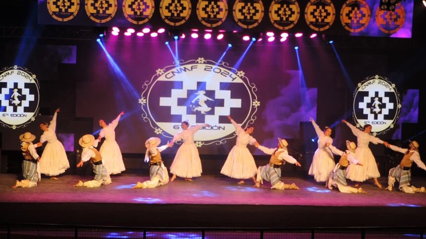 Puro talento: El Cuerpo Folklórico Municipal realizó la apertura oficial del Campeonato Nacional de Malambo Femenino