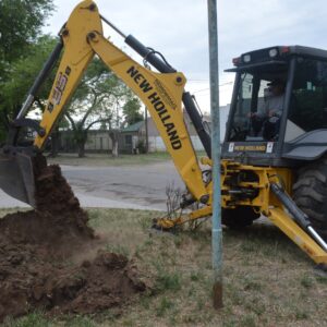 El Municipio realiza importante obra de desagües en el barrio Rivadavia