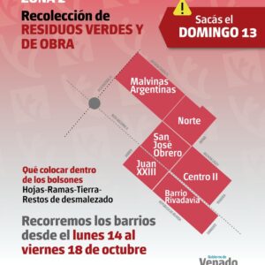 Recolección de restos verdes y de obra Zona 2