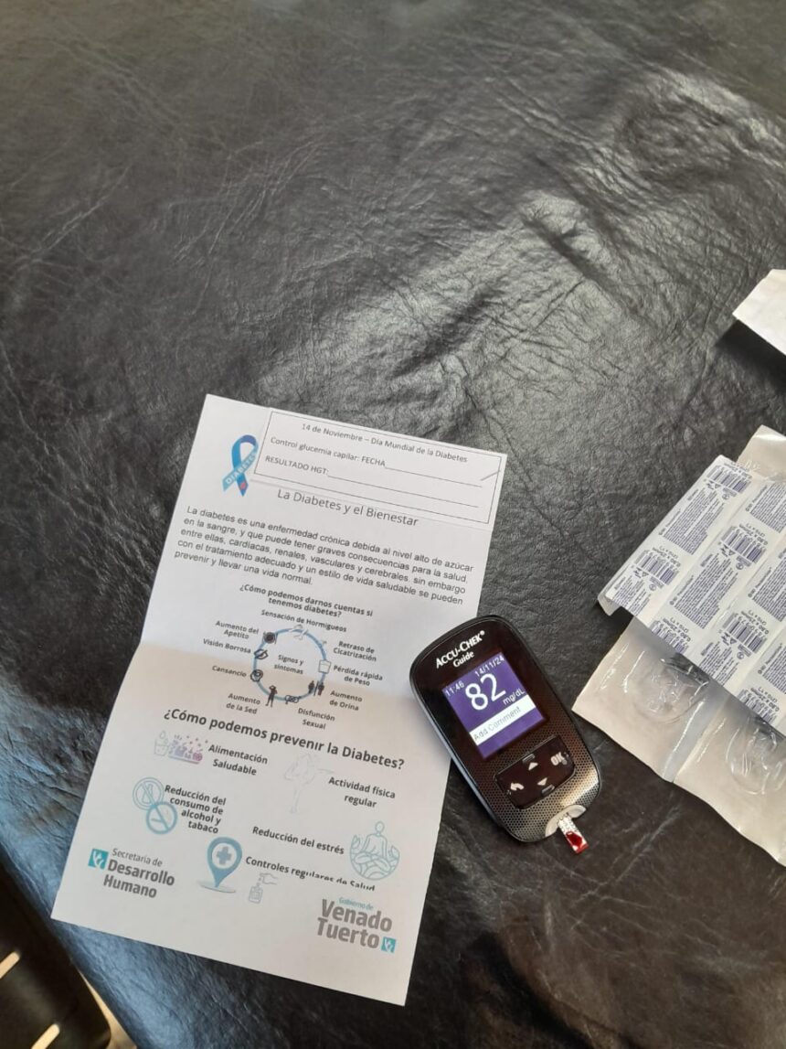 Rastreo de glucemia y actividades de concientización en el Día Mundial de la Diabetes
