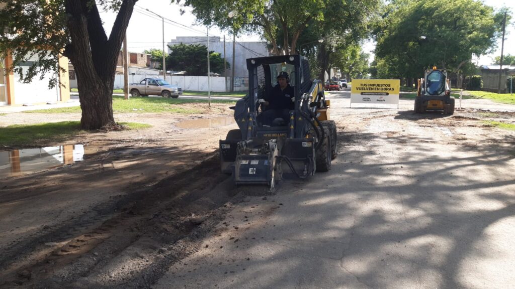 El Gobierno municipal inició los trabajos para la repavimentación de avenida Jorge Newbery