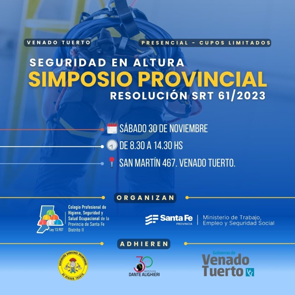 Simposio provincial sobre Seguridad de Trabajo en Altura