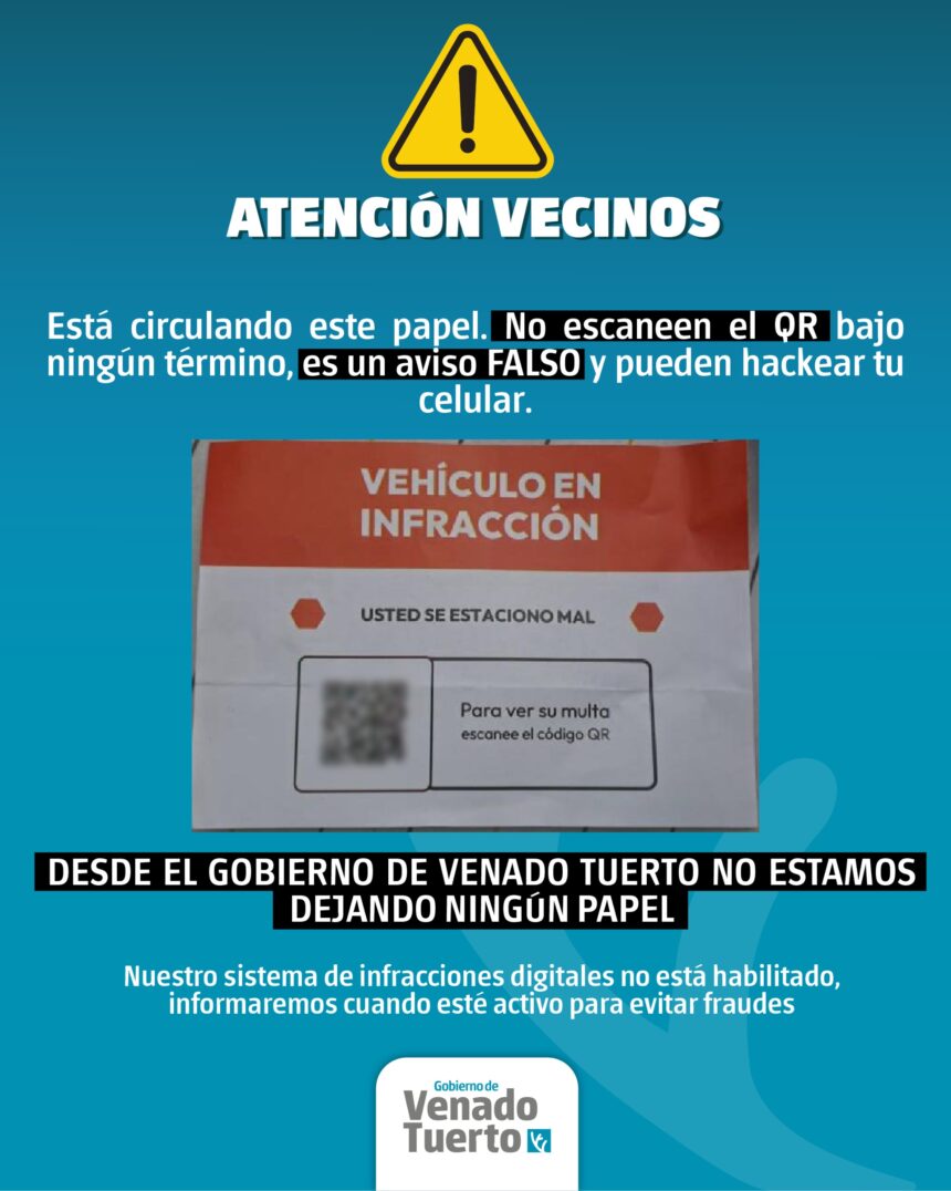 Alerta sobre intentos de estafa con notificaciones apócrifas