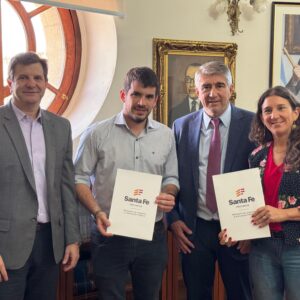 Más obras para Venado Tuerto: Chiarella y Di Gregorio firmaron convenios con el Gobierno Provincial