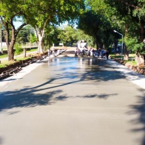 Buen avance de obra en los trabajos de repavimentación de la Avenida Jorge Newbery
