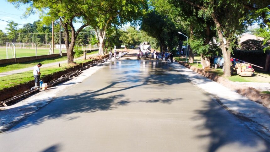 Buen avance de obra en los trabajos de repavimentación de la Avenida Jorge Newbery