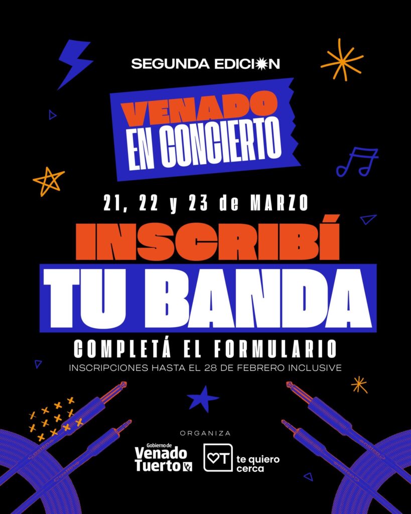 Lanzan convocatoria a bandas locales para la segunda edición de “Venado en Concierto”