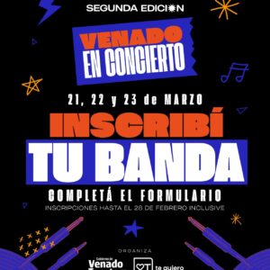 Últimos días para inscribir bandas en la segunda edición del festival “Venado en Concierto”