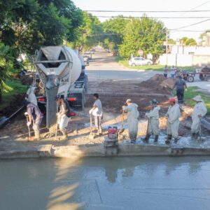 Ciudad que avanza. El Municipio ejecutó nuevas obras de pavimento en distintos barrios