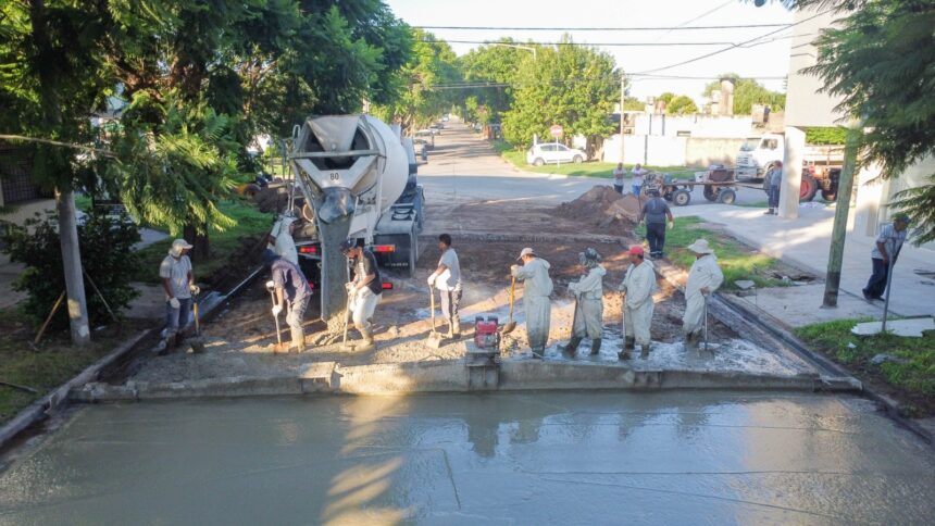 Ciudad que avanza. El Municipio ejecutó nuevas obras de pavimento en distintos barrios