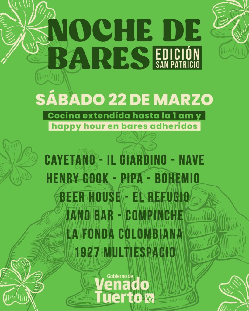 Este sábado la ciudad vivirá una nueva “Noche de Bares”