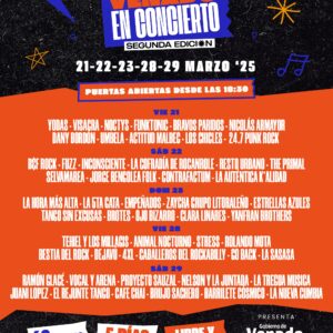 Grilla confirmada para la segunda edición del festival “venado en Concierto” en el Cultural