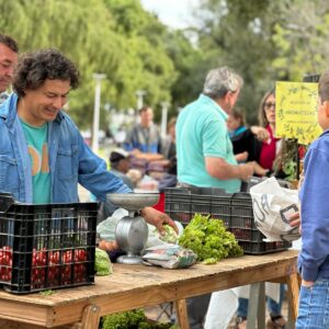 La plaza De la Democracia vuelve a cobijar a los “Huerteros en tu Barrio”