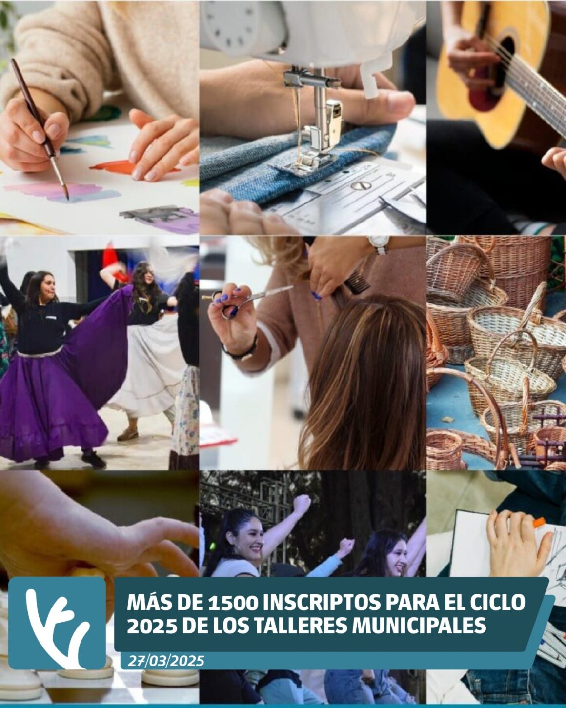 Más de 1500 inscriptos para el ciclo 2025 de los Talleres Municipales