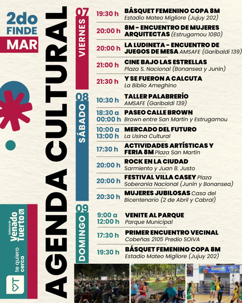 Nutrida agenda deportiva y cultural para el segundo fin de semana de marzo
