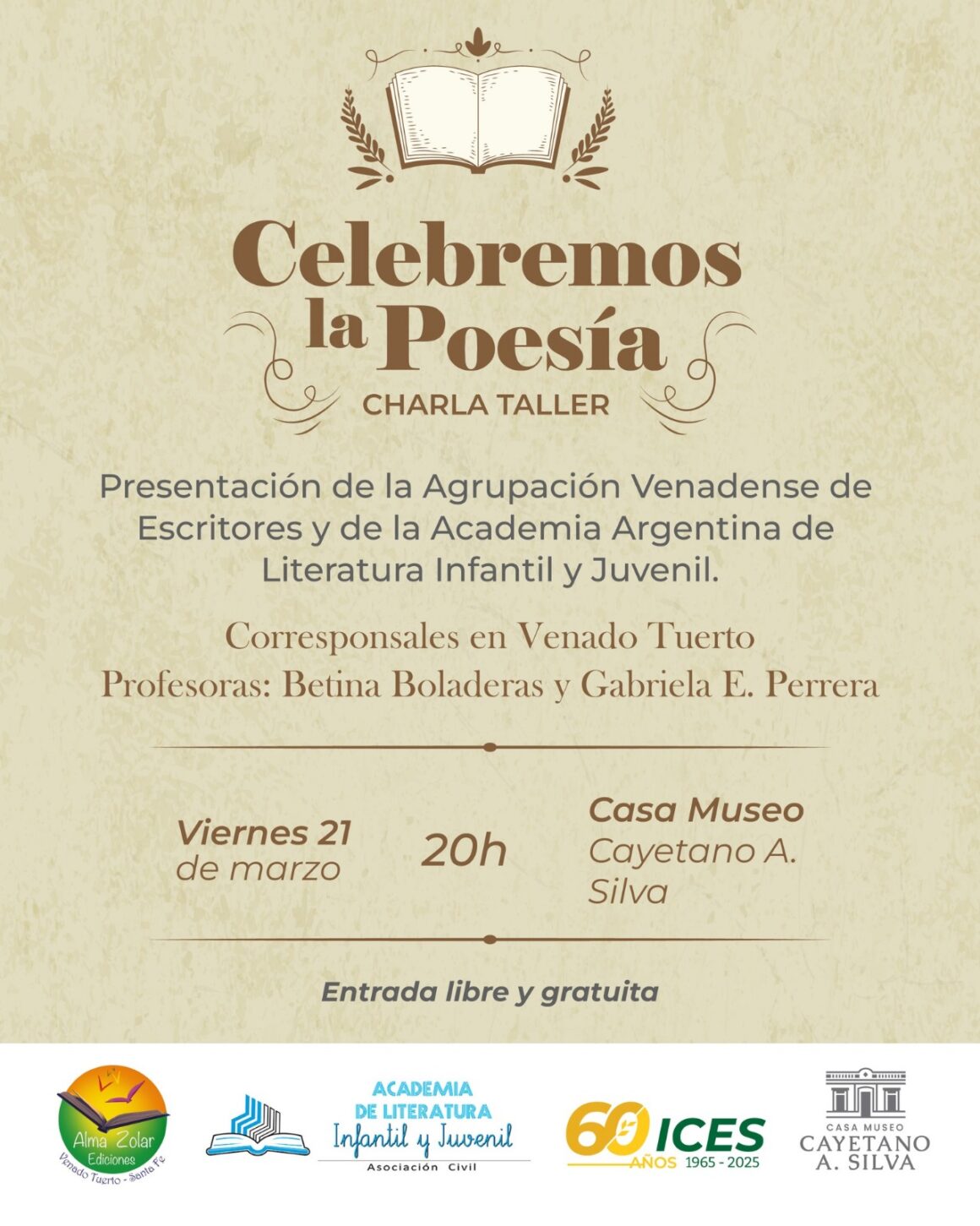Celebración del Día Mundial de la Poesía en la Casa Museo Cayetano Silva