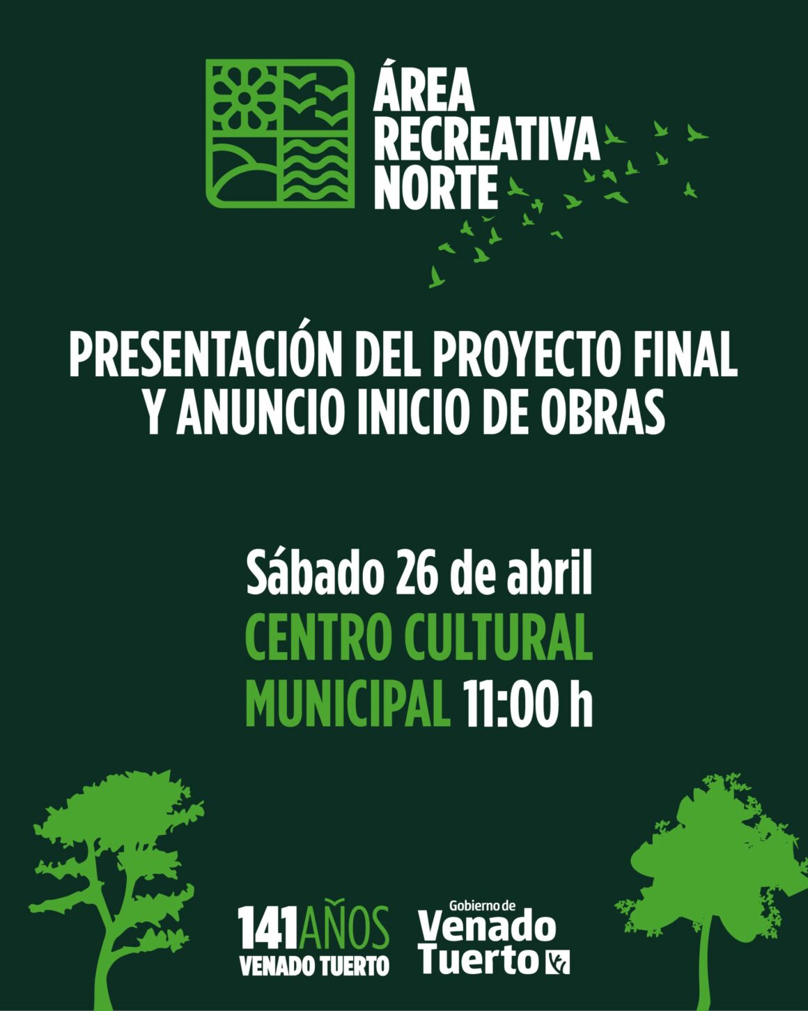 Área Recreativa Norte: Presentan el proyecto final e inician obras