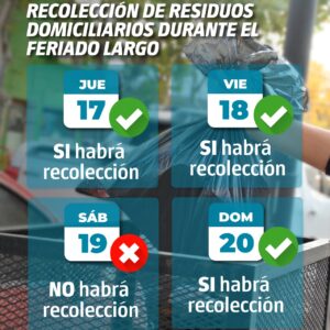 El Gobierno Municipal dispuso el siguiente esquema de trabajo para el feriado de Semana Santa