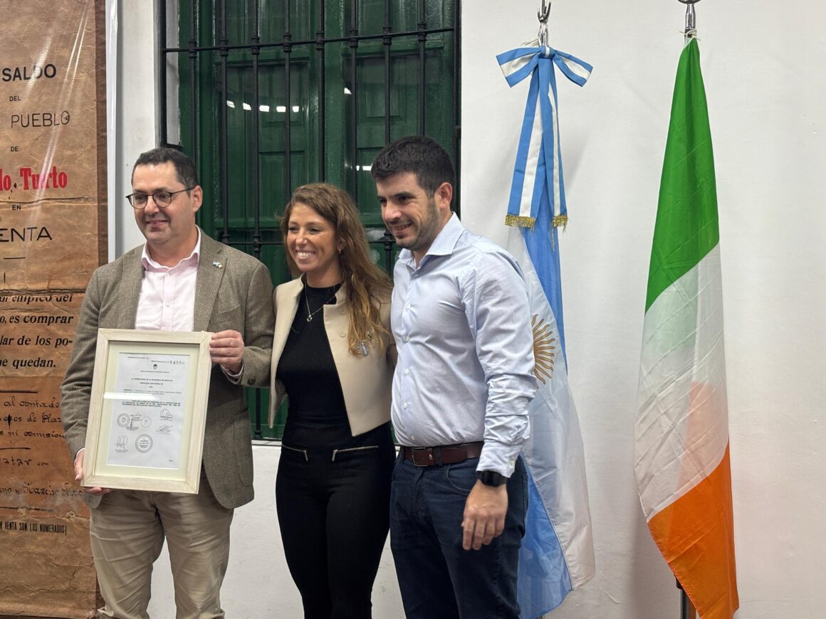 Aniversario de Venado Tuerto: amplia agenda del embajador irlandés, declarado “Visitante Ilustre” de la ciudad