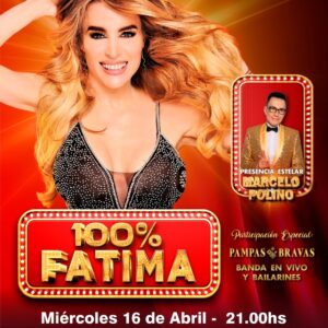 Fátima Florez trae al Centro Cultural Municipal su espectáculo “100% Fátima”