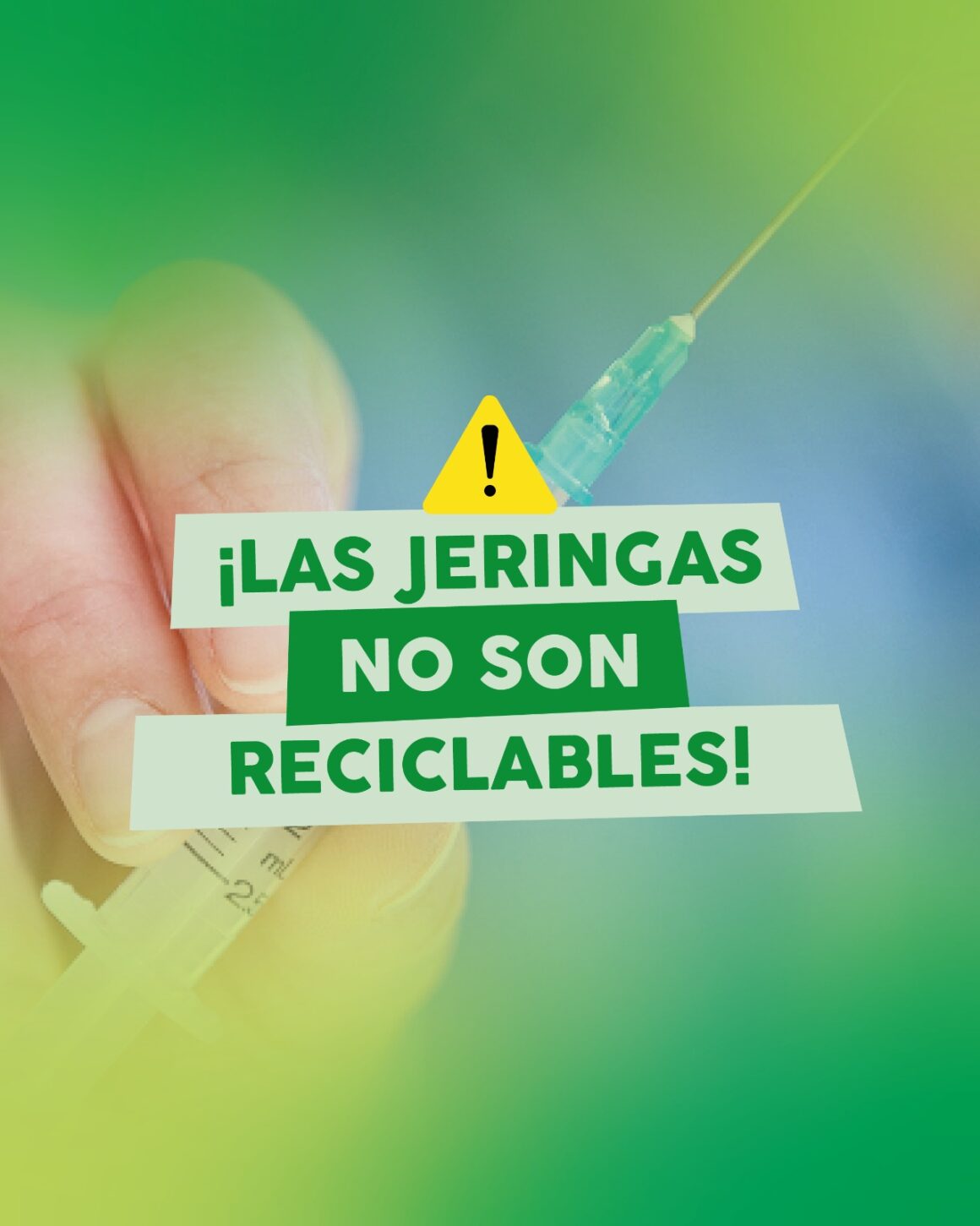 «Las jeringas no son reciclables»: Cuatro centros de salud disponibles para un destino adecuado