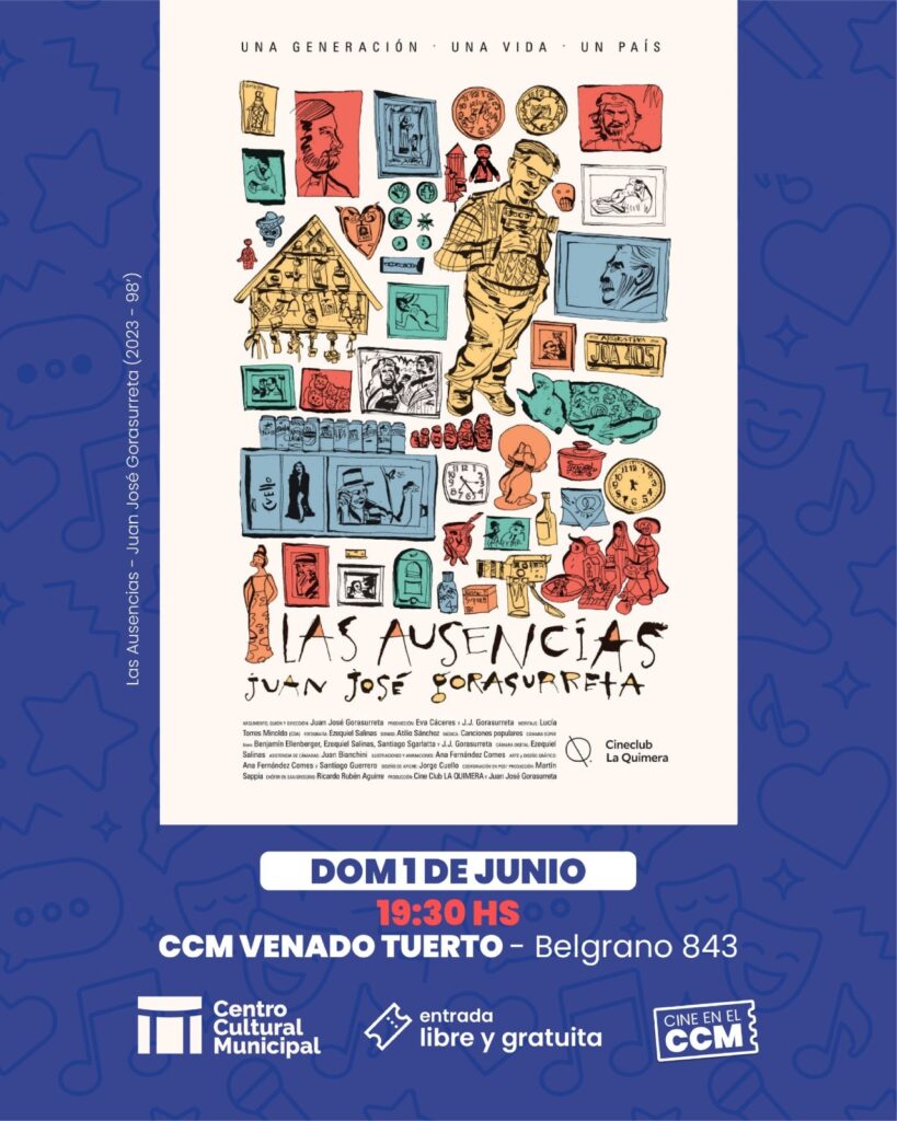 Llega al Cultural “Las Ausencias”, un filme sobre la historia Argentina desde la vida de un cinéfilo