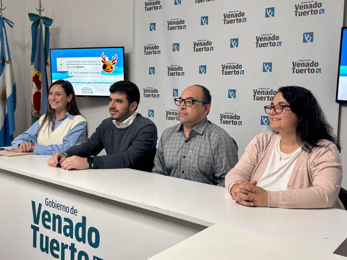 Comienzan a implementarse las habilitaciones digitales para más de 200 rubros en Venado Tuerto