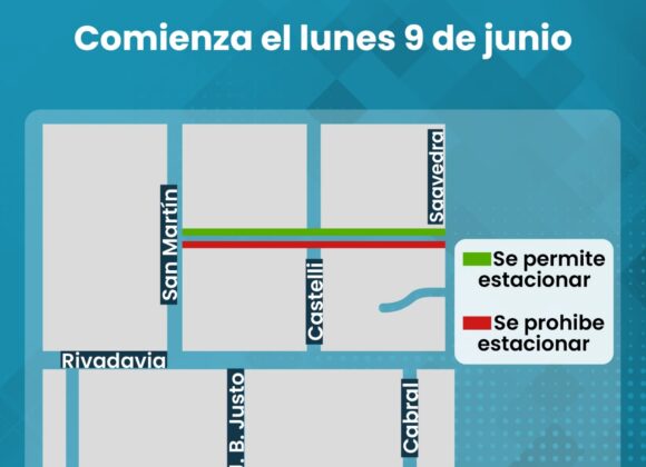 A partir del lunes entra en vigencia la eliminación del doble estacionamiento de Roca entre Saavedra y San Martín