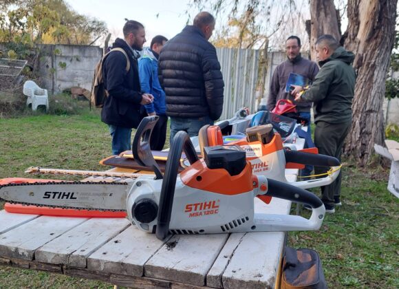 Capacitaron en mantenimiento de máquinas y herramientas a cursantes de Jardinería
