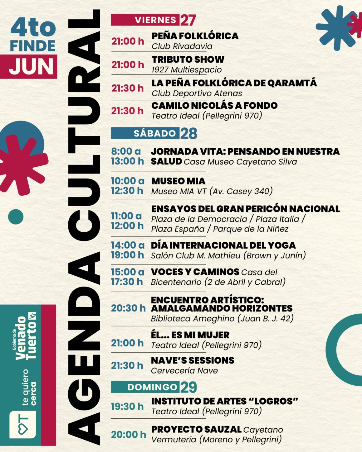 Junio cierra con una agenda atravesada por el acto electoral del domingo