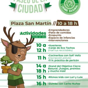 “Objetivo Cierre Basural”: Traé tus reciclables al Paseo de la Ciudad para celebrar juntos la Semana del Medio Ambiente