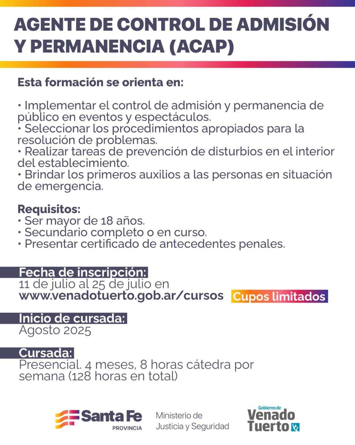 Gobiernos en sintonía: Curso para agente de control de admisión y permanencia