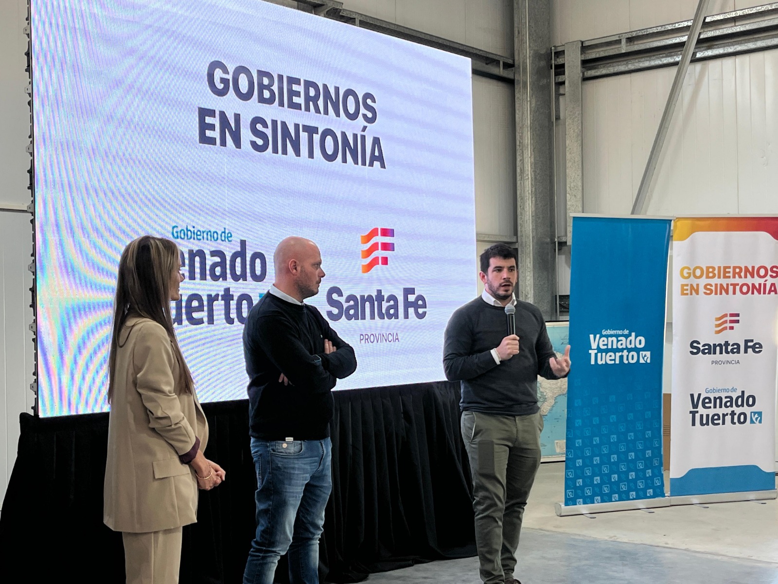 Chiarella y Losada encabezaron la presentación en Venado Tuerto del Santa Fe Business Forum 2025