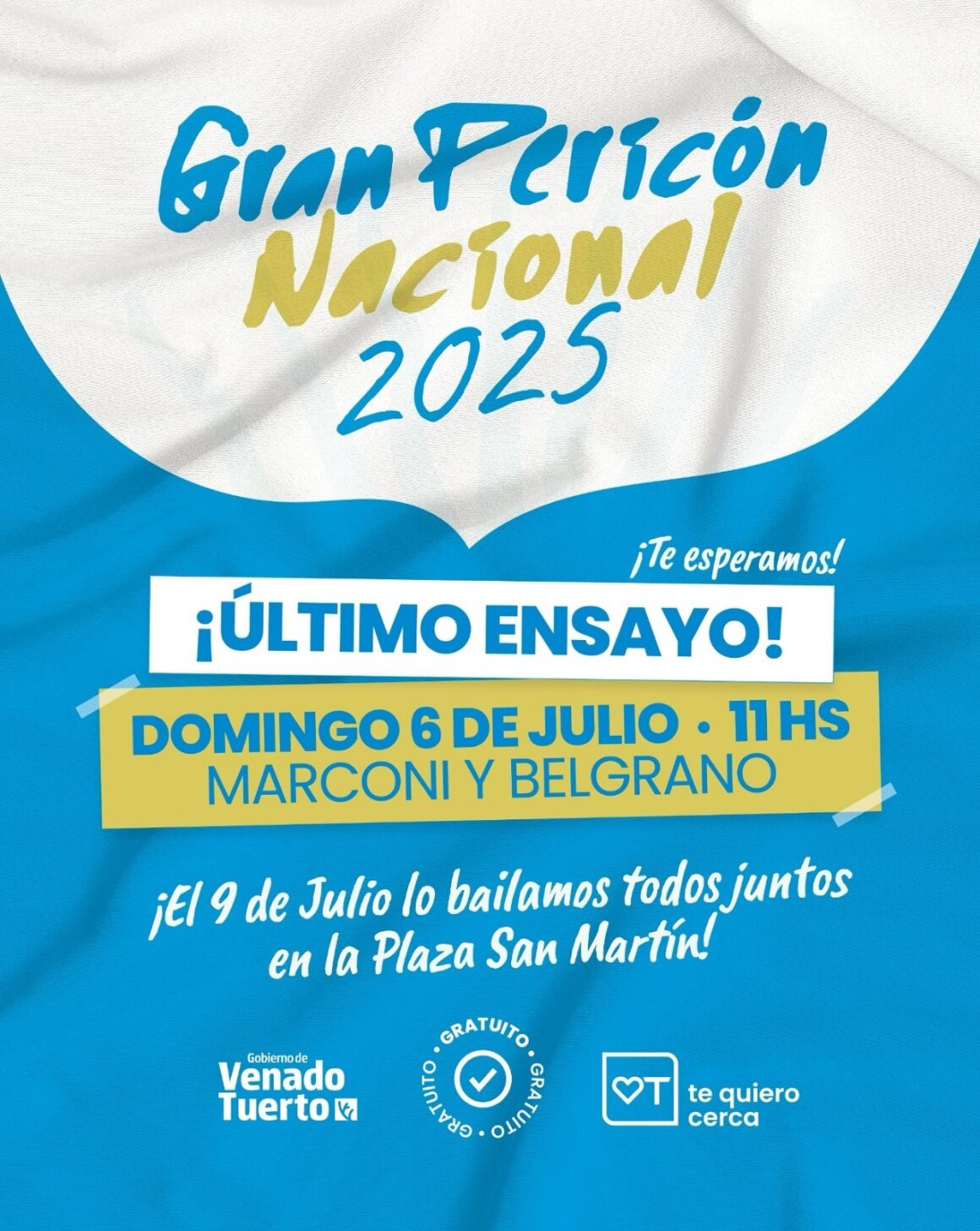 Identidad y unidad: Último ensayo del Gran Pericón Nacional en plaza San Martín