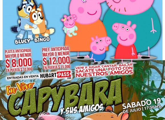 ¡Una aventura emocionante!: Vacaciones de julio para disfrutar en el Cultural con Peppa Pig, Evie y Capybara