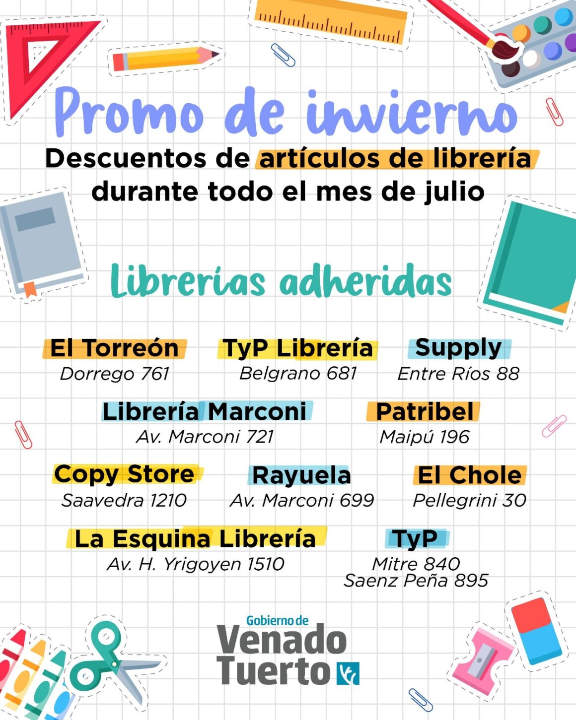 Lanzan promo de invierno para reponer artículos escolares de mayor circulación