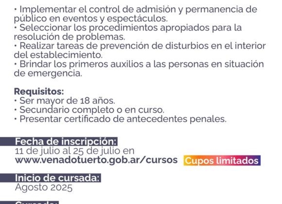 Gobiernos en sintonía: curso para Agente de Control de Admisión y Permanencia